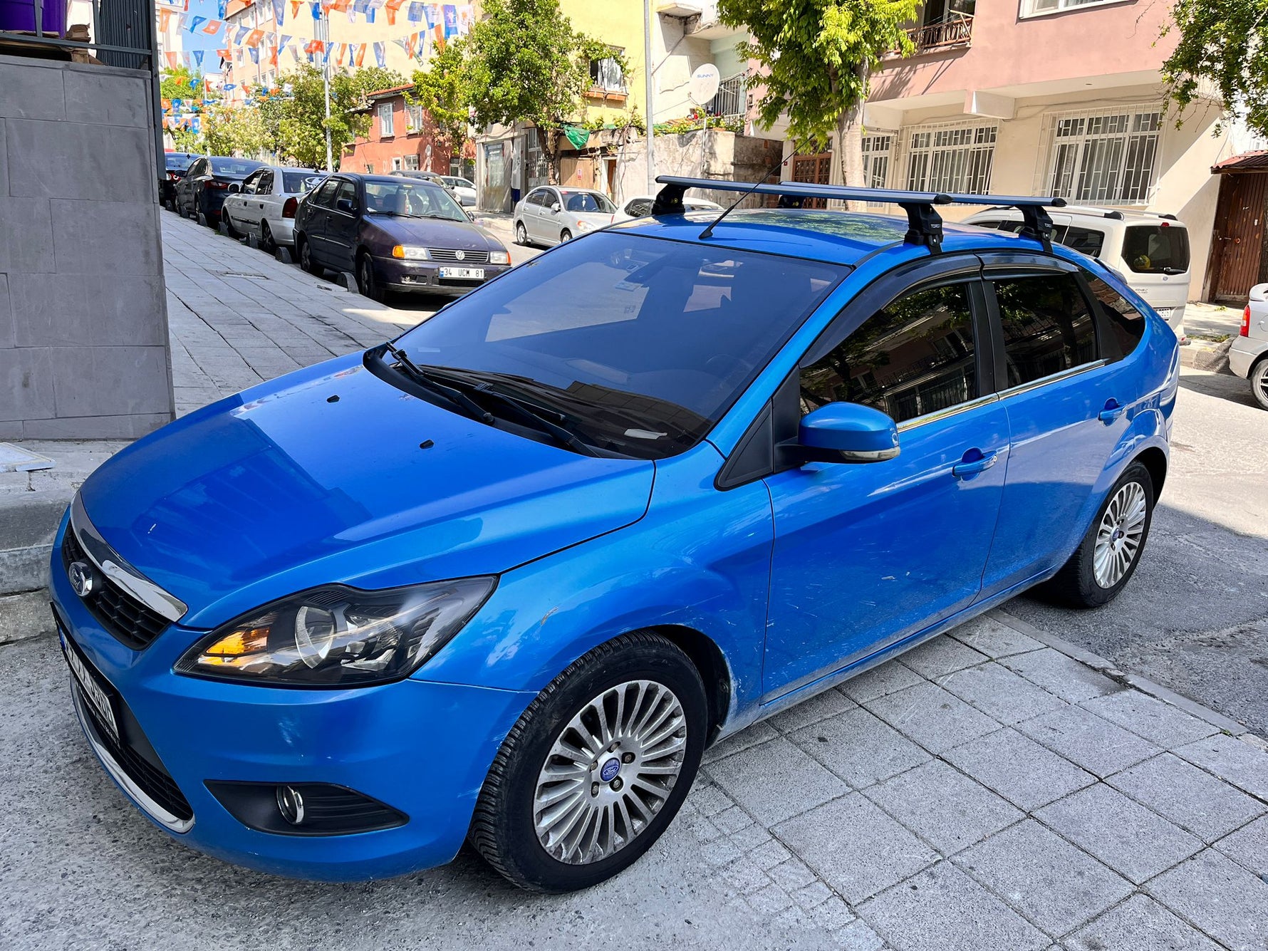 Ford Focus Hb (C346) 2011-2018 Oluksuz Üst Tavan Portbagaj Taşıyıcı Ara Atkısı Toros Serisi Pro 4 Gri
