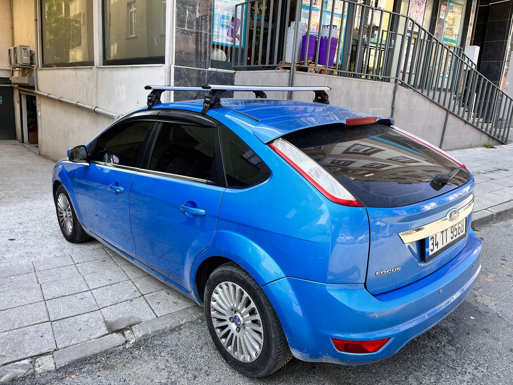 Ford Focus Hb (C346) 2011-2018 Oluksuz Üst Tavan Portbagaj Taşıyıcı Ara Atkısı Toros Serisi Pro 4 Gri