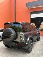 Land Rover Defender 130 2020-2026 Roof Rack Cross Bars T Slot Rail Siyah