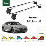 Volkswagen Arteon 2017-2023 Oluksuz Üst Tavan Portbagaj Taşıyıcı Ara Atkısı Toros Serisi Pro 4 Gri