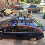 Toyota Prius 2004-2009 Oluksuz Üst Tavan Portbagaj Taşıyıcı Ara Atkısı Toros Serisi Pro 4 Gri