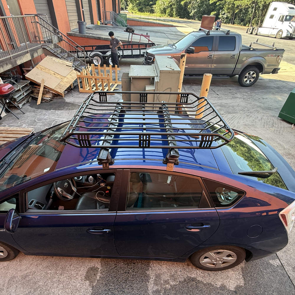 Toros Toyota Prius (2004-2009) Oluksuz Tavan Ara Atkı Portbagaj Taşıyıcı Pro 4 Siyah