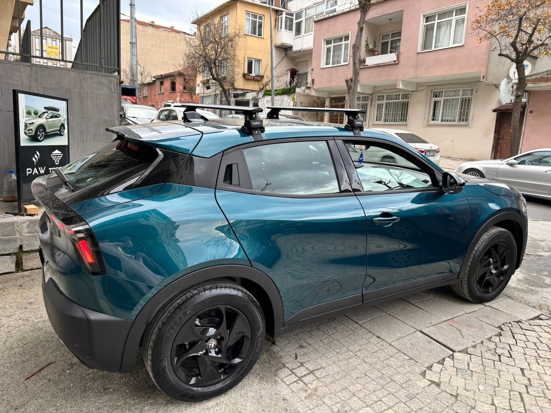 Alfa Romeo Junior Tavan Portbagaj Taşıyıcı Ara Atkısı Toros Pro 4 Gri