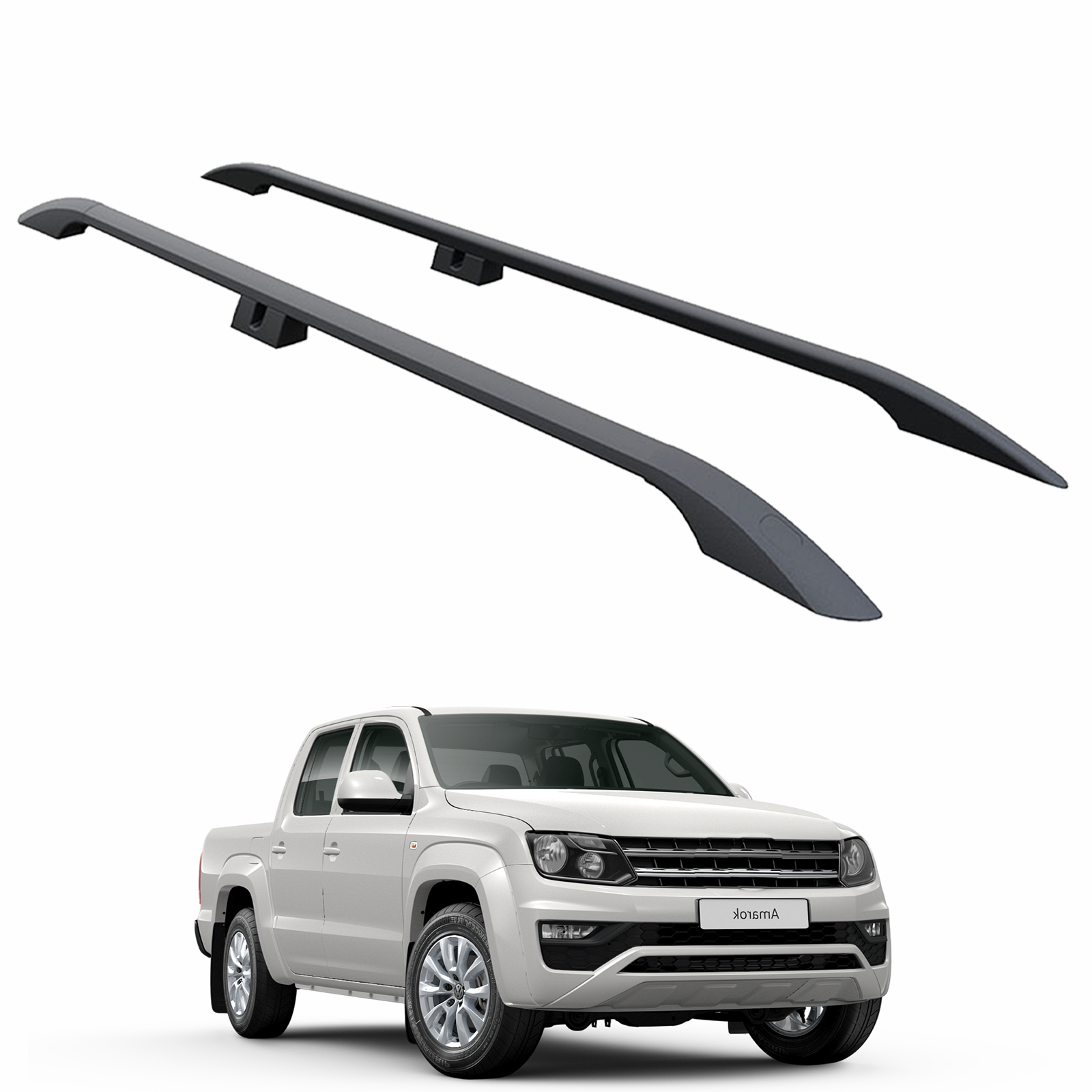 Volkswagen Amarok 2010-2021 Oluksuz Üst Tavan Portbagaj Taşıyıcı Ara Atkısı Toros Serisi Pro 4 Siyah