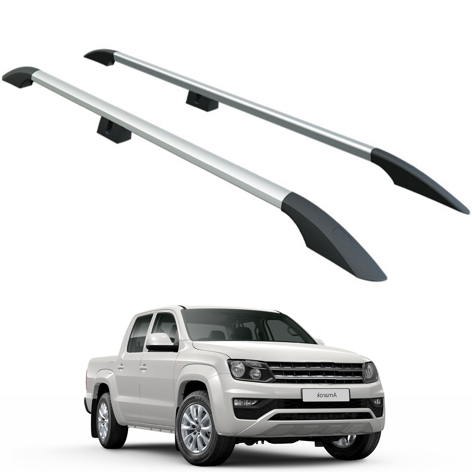 Volkswagen Amarok 2010-2021 Oluksuz Üst Tavan Portbagaj Taşıyıcı Ara Atkısı Toros Serisi Pro 4 Siyah