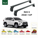 Toros Toyota Rav 4 (2018-2026) Oluksuz Tavan Ara Atkı Portbagaj Taşıyıcı Pro 4 Siyah
