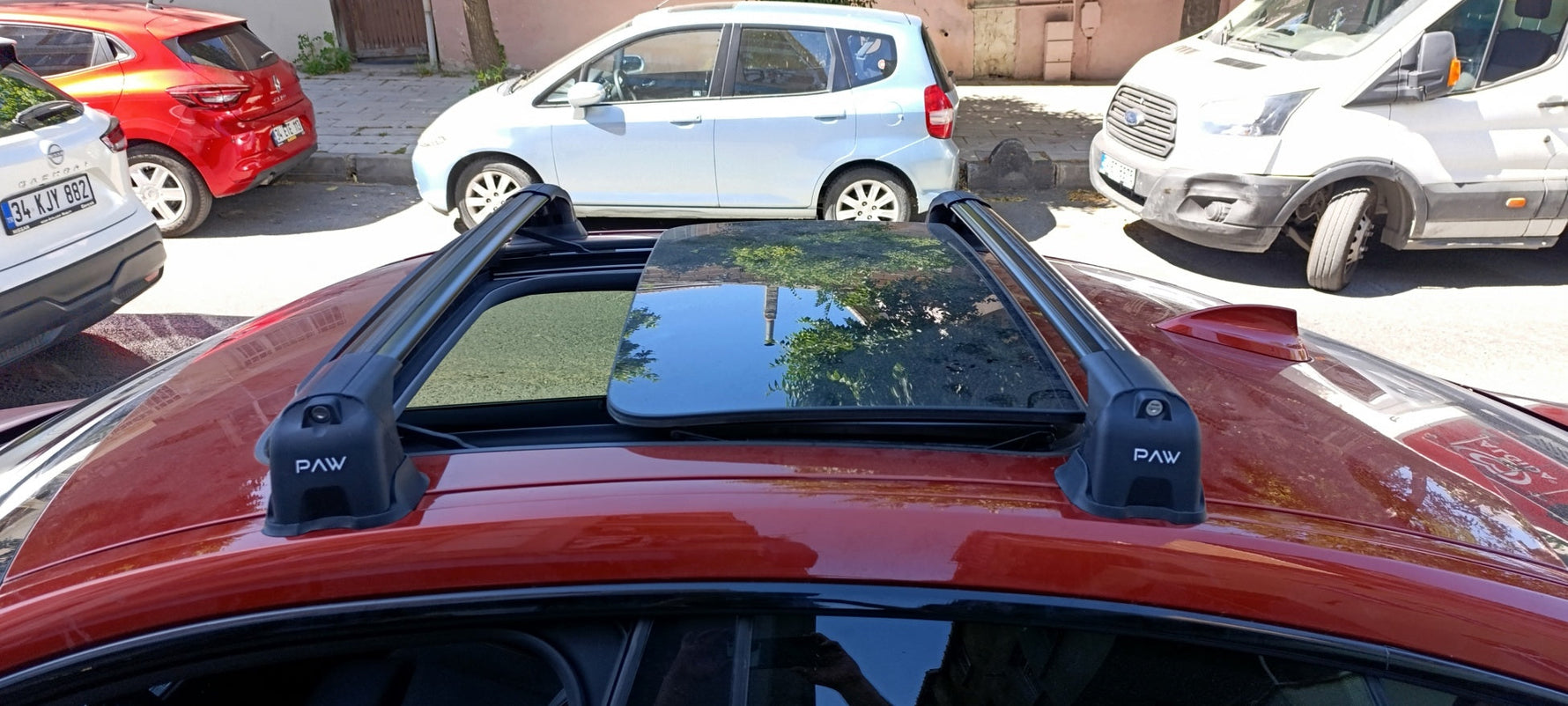 Bmw 1 Serisi F20 (2011-2019) Ara Atkı Portbagaj Taşıyıcı - Paw Pro 3 Siyah
