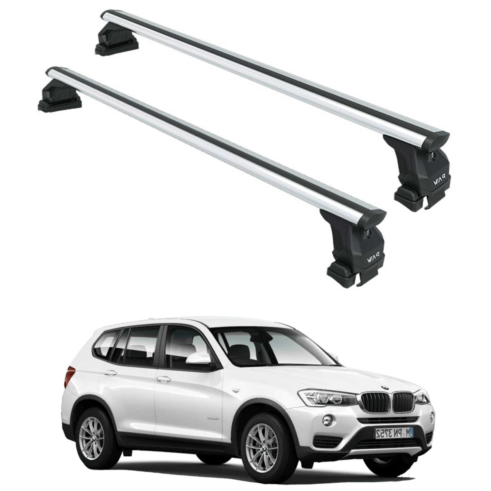 BMW X3 E83 (2003-2010) Uyumlu PAW Toros Serisi Pro 4 Tavan Ara Barı -Gri