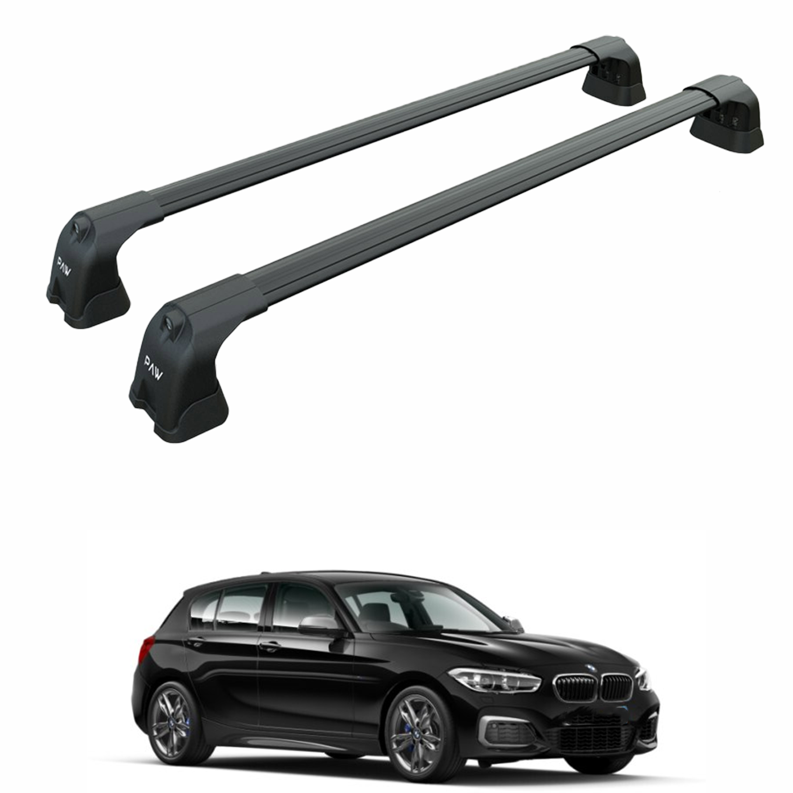 Bmw 1 Series F20 2011-2019 Portbagaj Taşıyıcı Ara Atkı Aparatı Paw Pro 3 Siyah