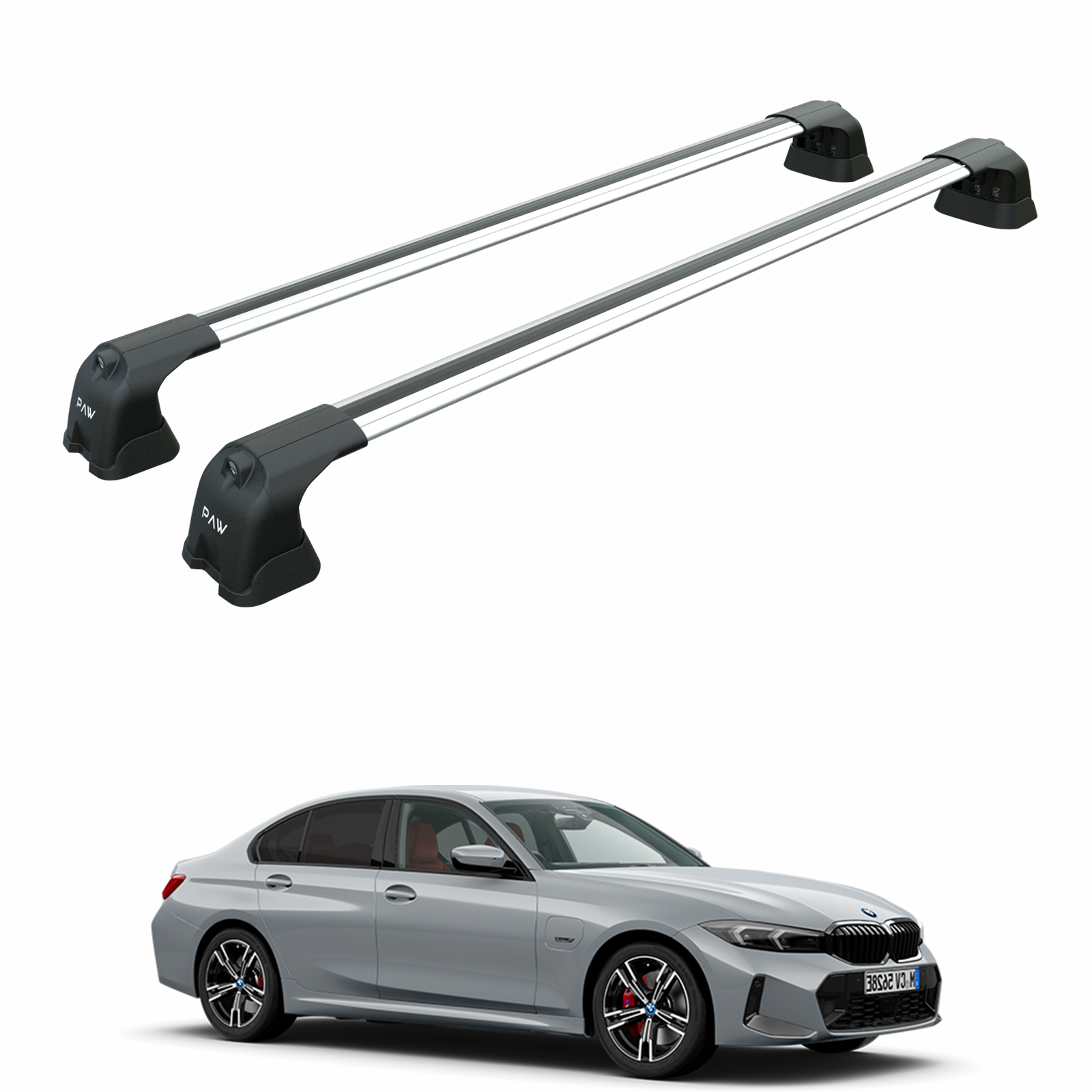 Bmw 3 Sedan G20 2018-2025 Portbagaj Taşıyıcı Ara Atkı Aparatı Paw Pro 3 Gri