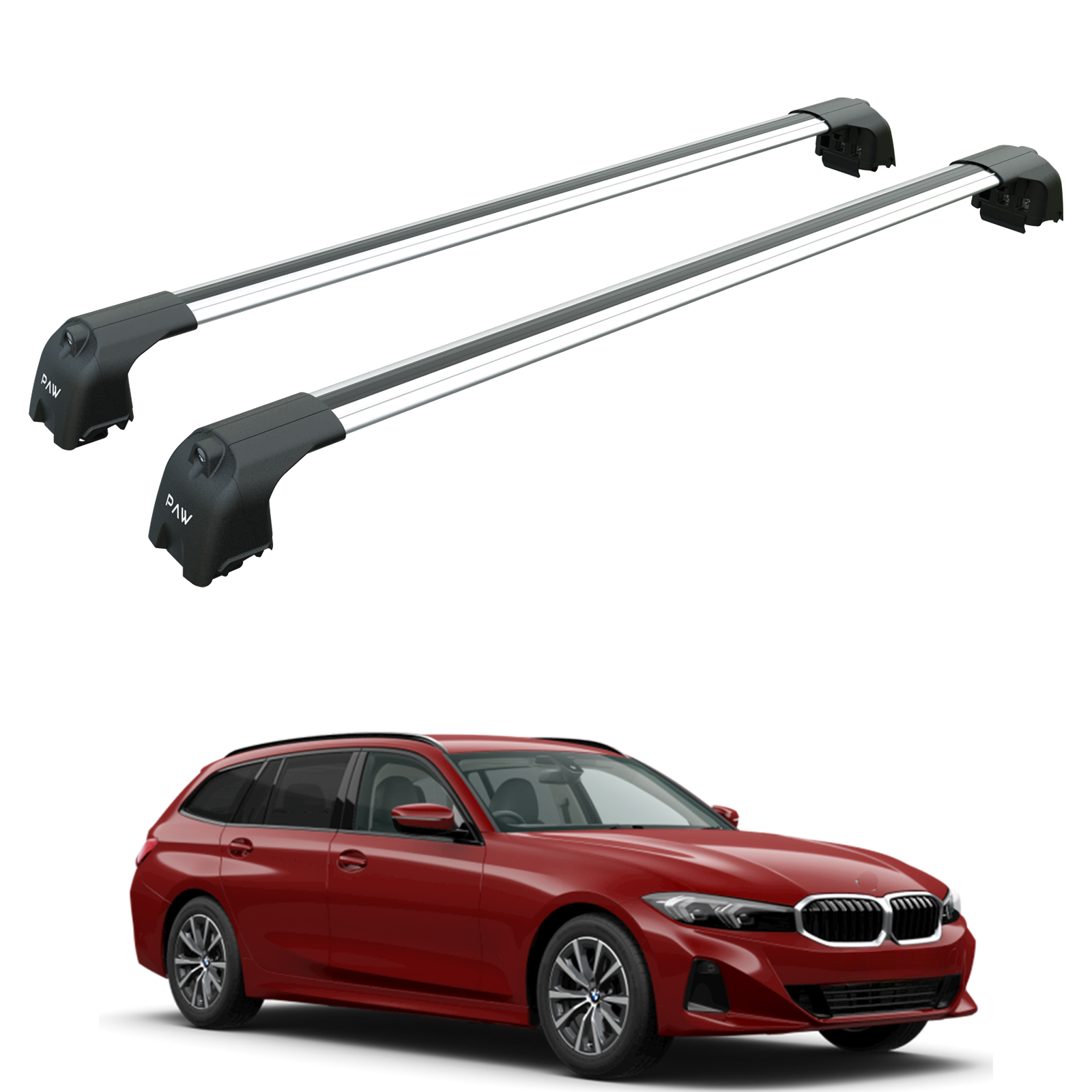 Bmw 3 Touring G21 2022-2025 Portbagaj Taşıyıcı Ara Atkisi - Ara Çubuk Paw Pro 2 Gri