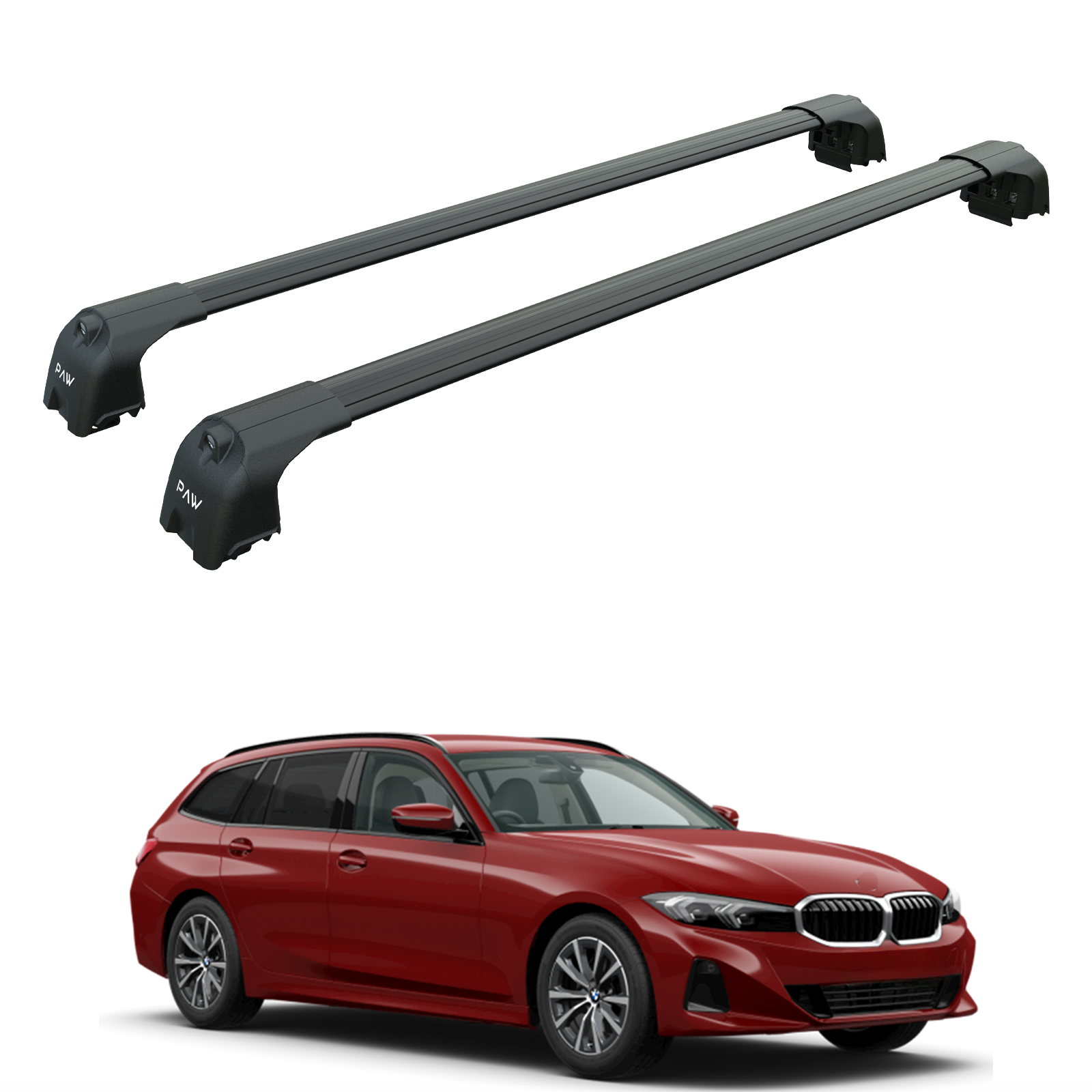 Bmw 3 Touring G21 2022-2025 Portbagaj Taşıyıcı Ara Atkisi - Ara Çubuk Paw Pro 2 Siyah