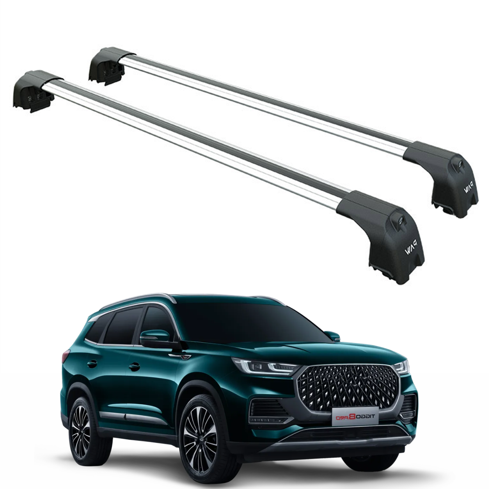Chery Tiggo 8 Pro 2022-2025 Portbagaj Taşıyıcı Ara Atkisi - Ara Çubuk Paw Pro 2 Gri