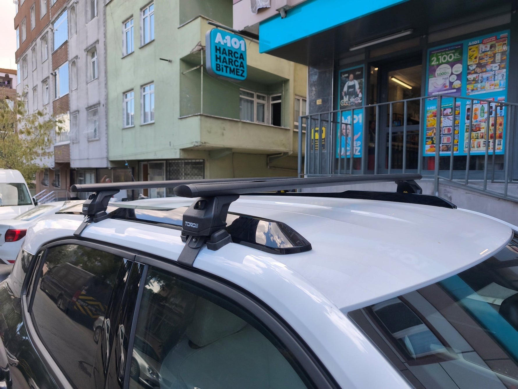 Citroen C3 Aircross Tavan Portbagaj Taşıyıcı Ara Atkısı, Toros Pro 4, Siyah