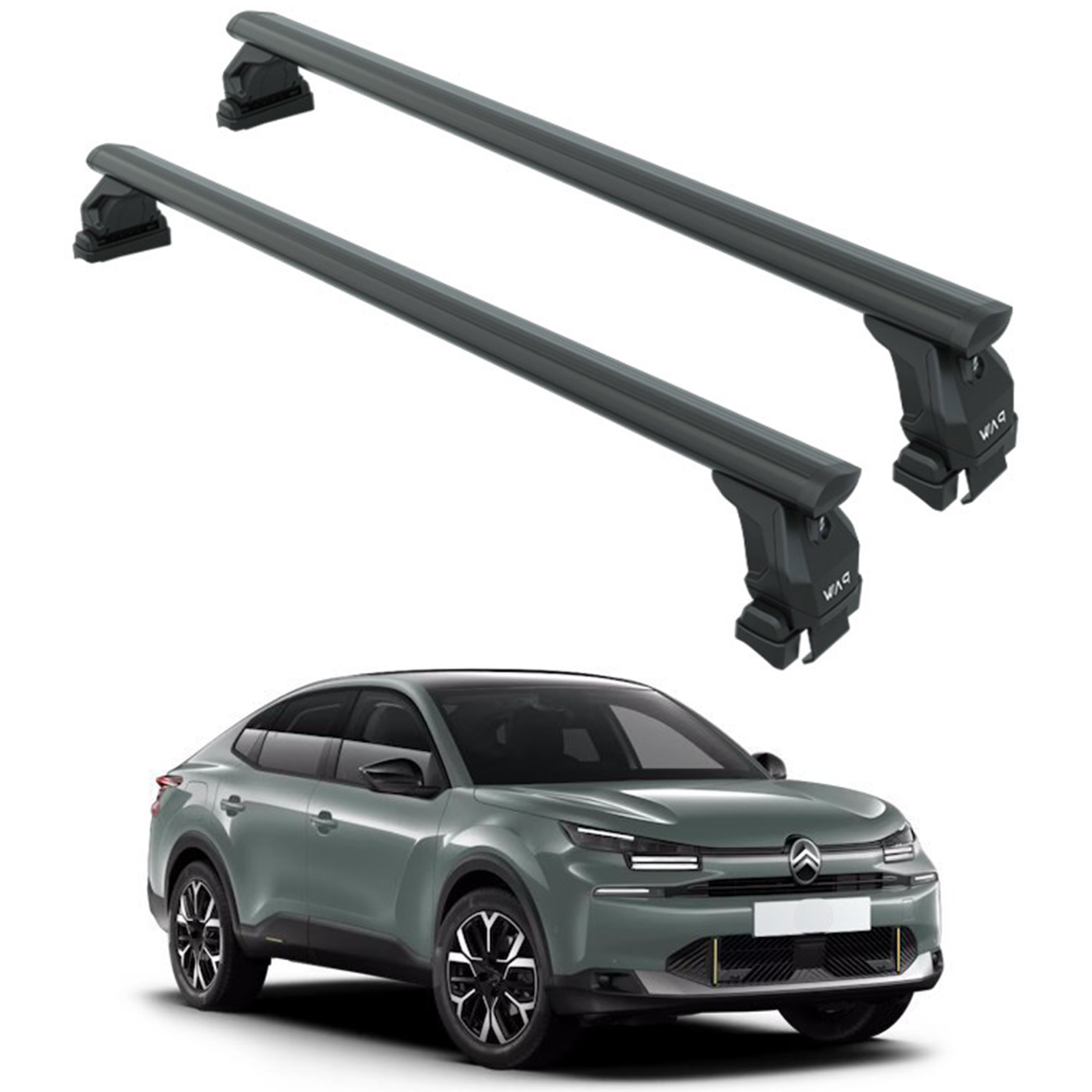 Citroen C4 2020-2025 Oluksuz Üst Tavan Portbagaj Taşıyıcı Ara Atkısı Paw Pro 4 Serisi Siyah