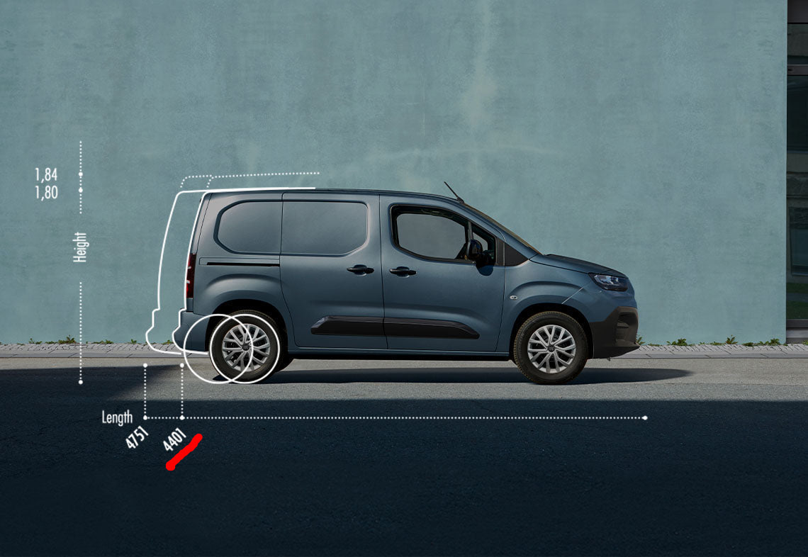 Fiat Doblo STD (2022-2025) Alüminyum Tavan Rayları, Plus Serisi - Gri