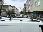 Fiat Doblo Kısa Şase 2010-2020 Van Araç Üstü Alüminyum Tavan Yan Rayları Plus Serisi - Gri
