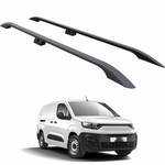 Fiat Doblo Uzun Şase 2022-2025 Van Araç Üstü Alüminyum Tavan Yan Rayları Plus Serisi - Siyah