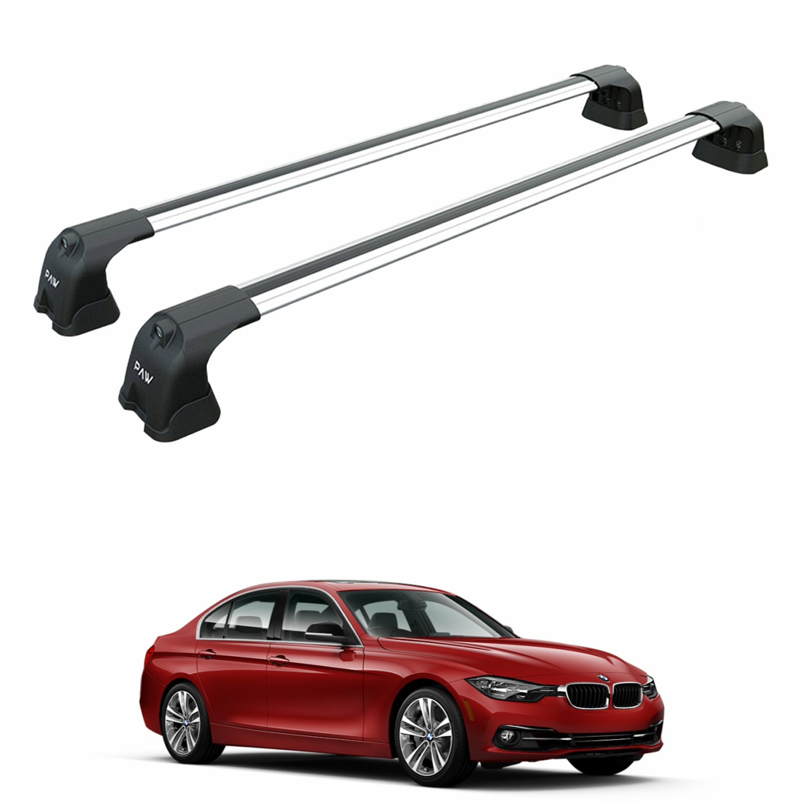 Bmw 3 Serisi Sedan F30 (2011-2018) Ara Atkı Portbagaj Taşıyıcı - Paw Pro 3 Gri