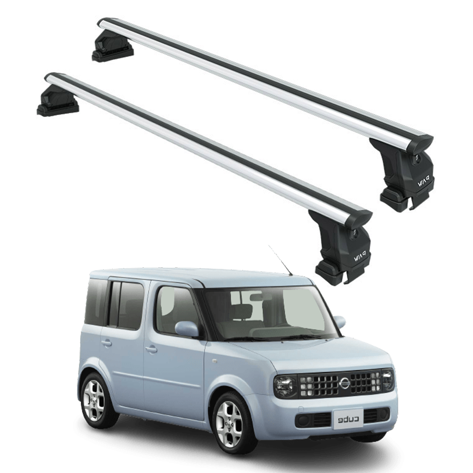 Nissan Cube Z11 2002–2008 Oluksuz Üst Tavan Portbagaj Taşıyıcı Ara Atkısı Toros Serisi Pro 4 Gri