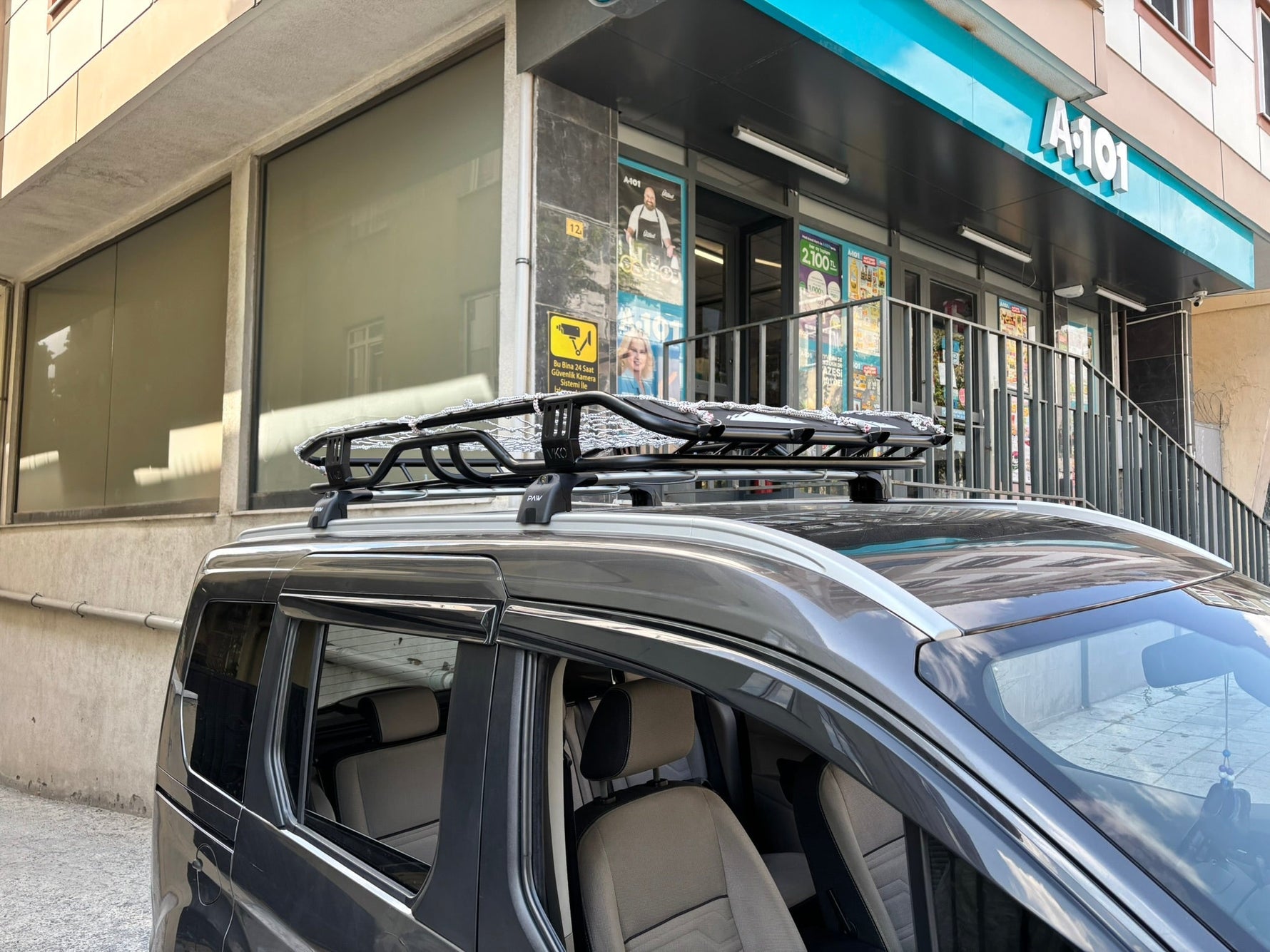 Ford Tourneo Connect 2014-2025 Portbagaj Taşıyıcı Ara Atkisi - Ara Çubuk Paw Pro 2 Pro 2 Siyah