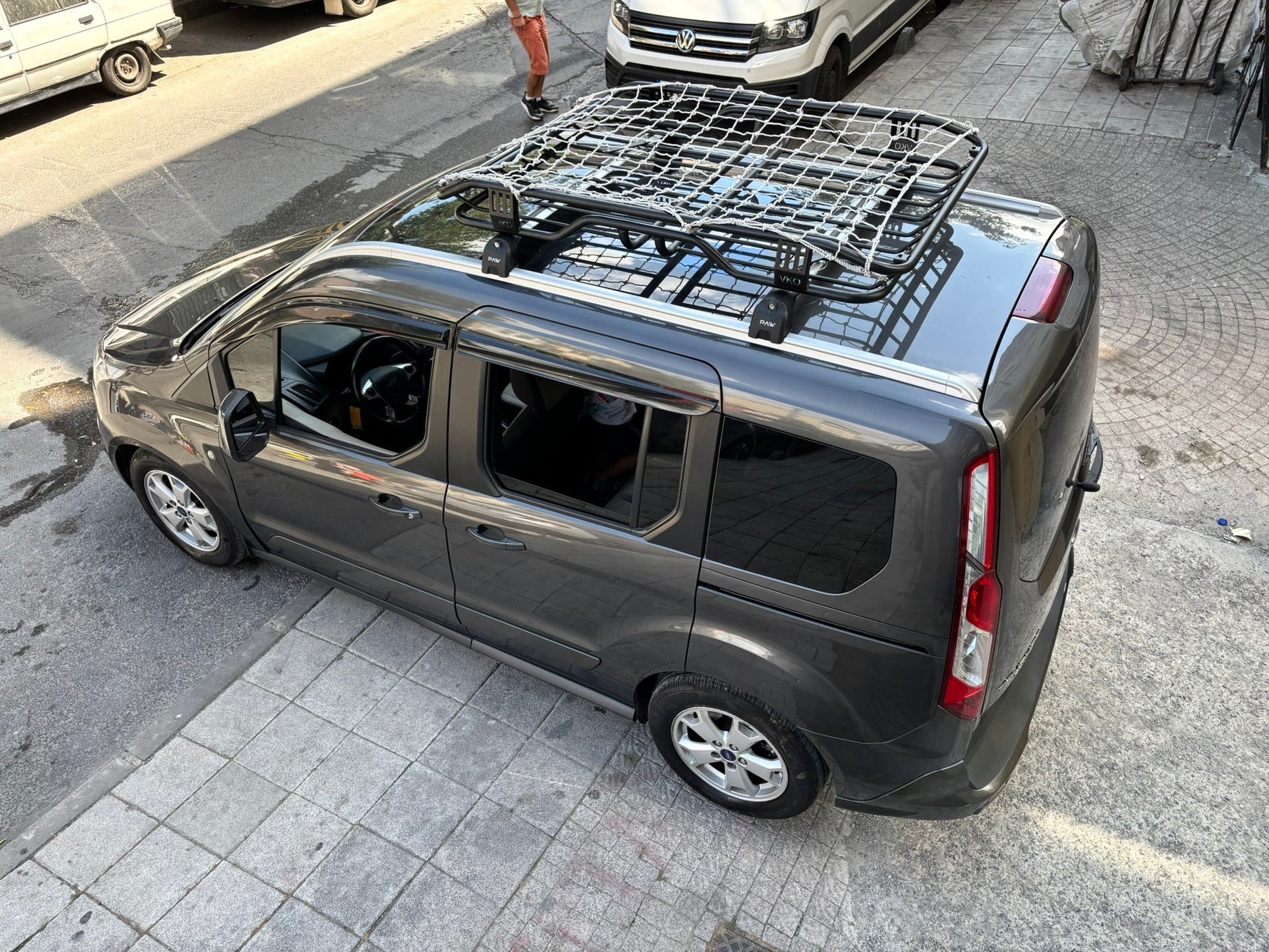 Ford Tourneo Connect 2014-2025 Portbagaj Taşıyıcı Ara Atkisi - Ara Çubuk Paw Pro 2 Pro 2 Siyah