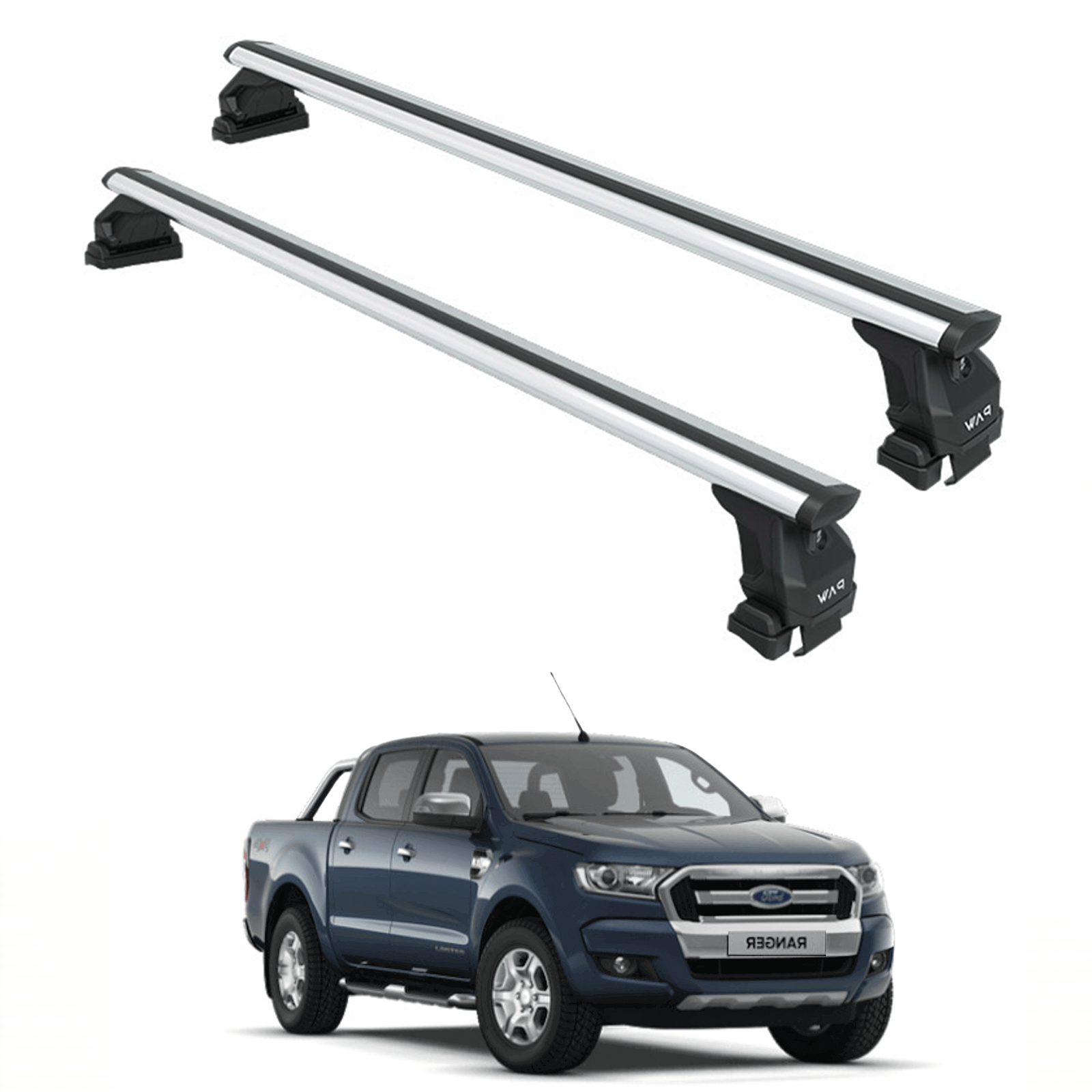Ford Ranger 2011-2019 Oluksuz Üst Tavan Portbagaj Taşıyıcı Ara Atkısı Toros Serisi Pro 4 Siyah