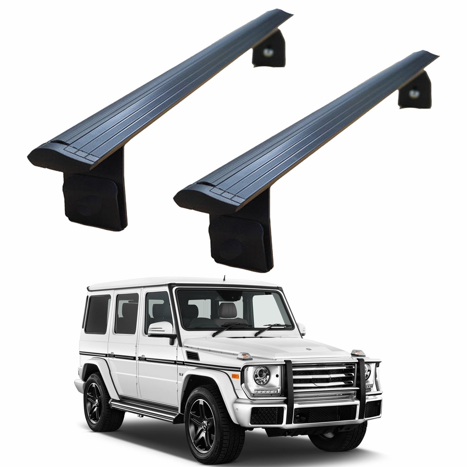 Mercedes G W460 1979-2001 Yagmur Oluklu Üst Tavan Taşıyıcı Ara Atkısı Pawalu Siyah
