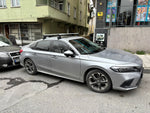 Honda Civic Hatchback 2021-2025 Oluksuz Üst Tavan Portbagaj Taşıyıcı Ara Atkısı Toros Serisi Pro 4 Siyah