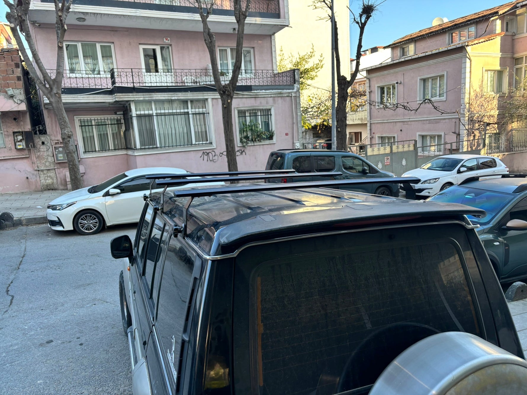 Hyundai Galloper 1997-2003 Yagmur Oluklu Üst Tavan Taşıyıcı Ara Atkısı Paw Gri