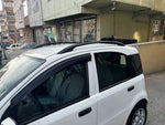 Fiat Panda 169 (2003-2012) Araç Üstü Alüminyum Tavan Yan Rayları Plus Serisi - Siyah