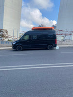 H1 Ladder Roof Rack 2018- On Sprinter Low Roof (144 WB) Roof Rack Gri