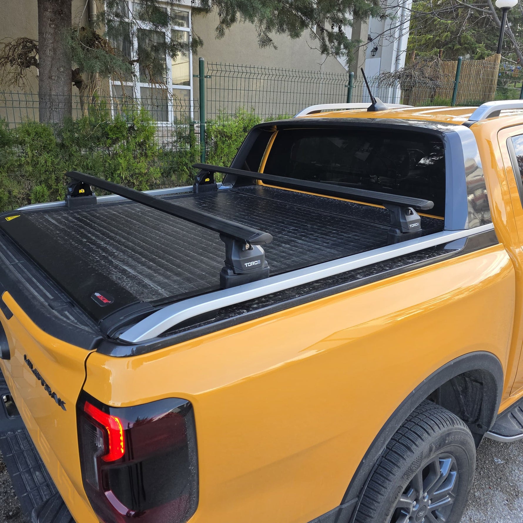 Ford Ranger Wildtrak (2023-2026) Kasa Üstü Bed Rack Taşıyıcı Bar Gri | Kilitli Sistem