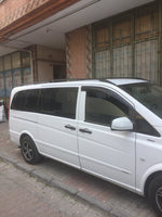 Mercedes Vito W447 L2 (2014-2025) Araç Üstü Alüminyum Tavan Yan Rayları Plus Serisi - Gri