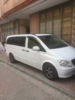 Mercedes Vito W639 Mwb 2003-2014 Araç Üstü Alüminyum Tavan Yan Rayları Plus Serisi - Siyah