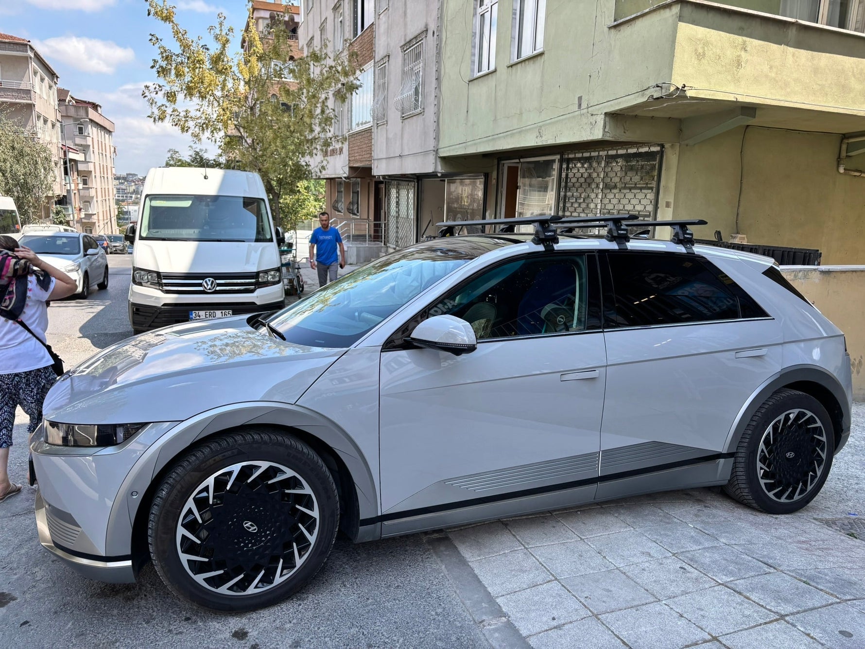 Hyundai İoniq 5 2022-2024 Tavan Portbagaj Taşıyıcı Ara Atkısı Toros Pro 4 Gri