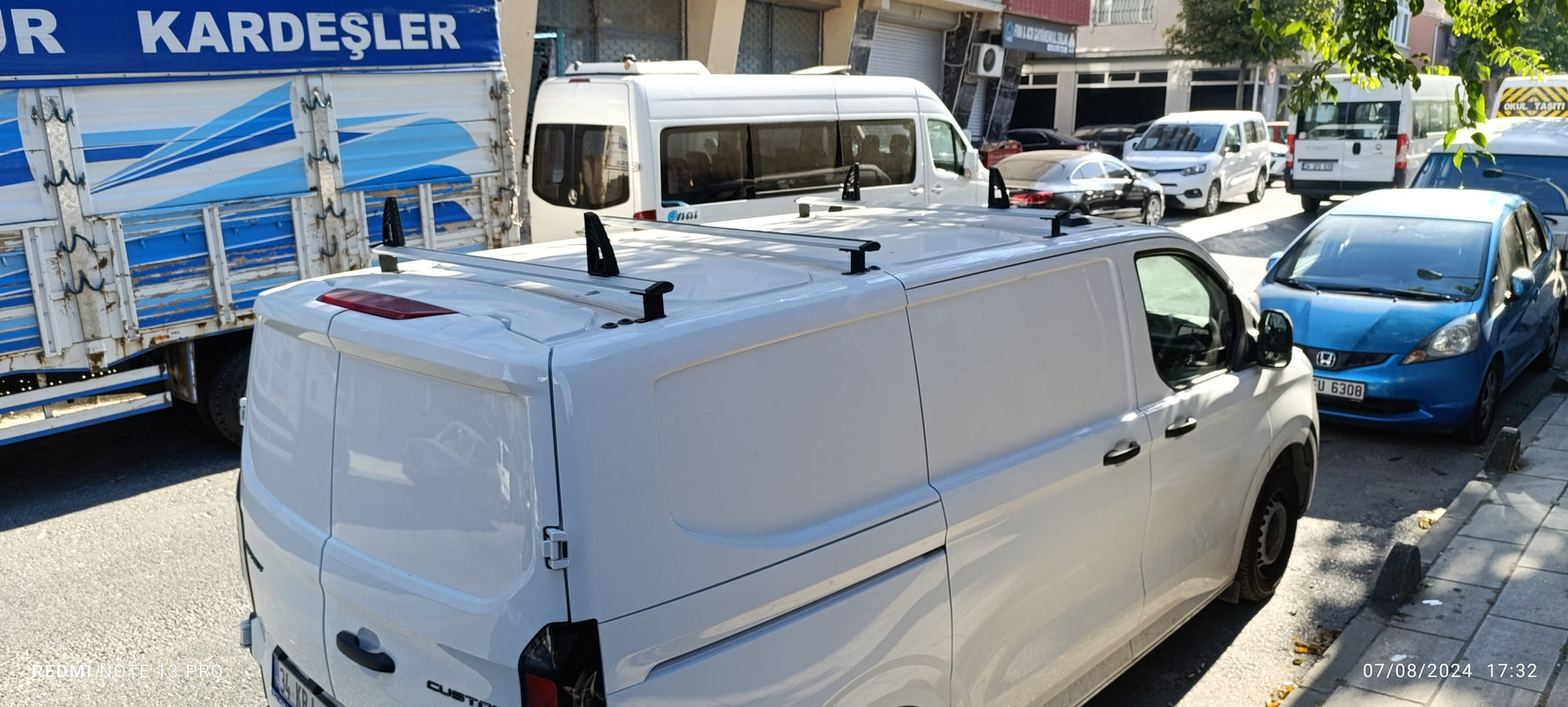 Ford Transit Custom 2023-2025 Araç Üstü Merdiven Sabitleyici, Yük Taşıma Sistemleri Pratik Seri 2 Adet