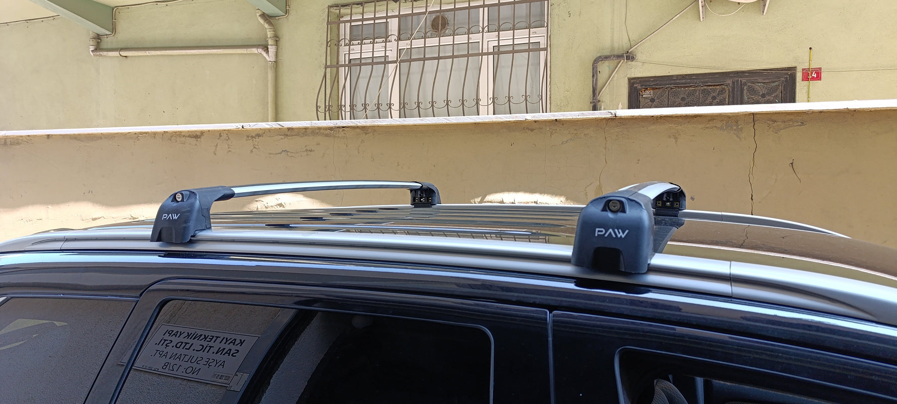 For Mitsubishi Outlander 2013-2021 Roof Rack Cross Bars Flush Rail Black