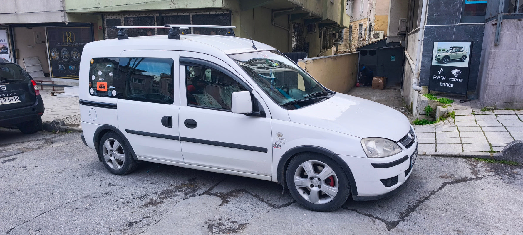 Opel Combo C 2002-2012 Portbagaj Taşıyıcı Ara Atkisi - Ara Çubuk Fix Pro Gri