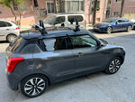 Suzuki Swift 2017-2025 Oluksuz Üst Tavan Portbagaj Taşıyıcı Ara Atkısı Toros Serisi Pro 4 Siyah