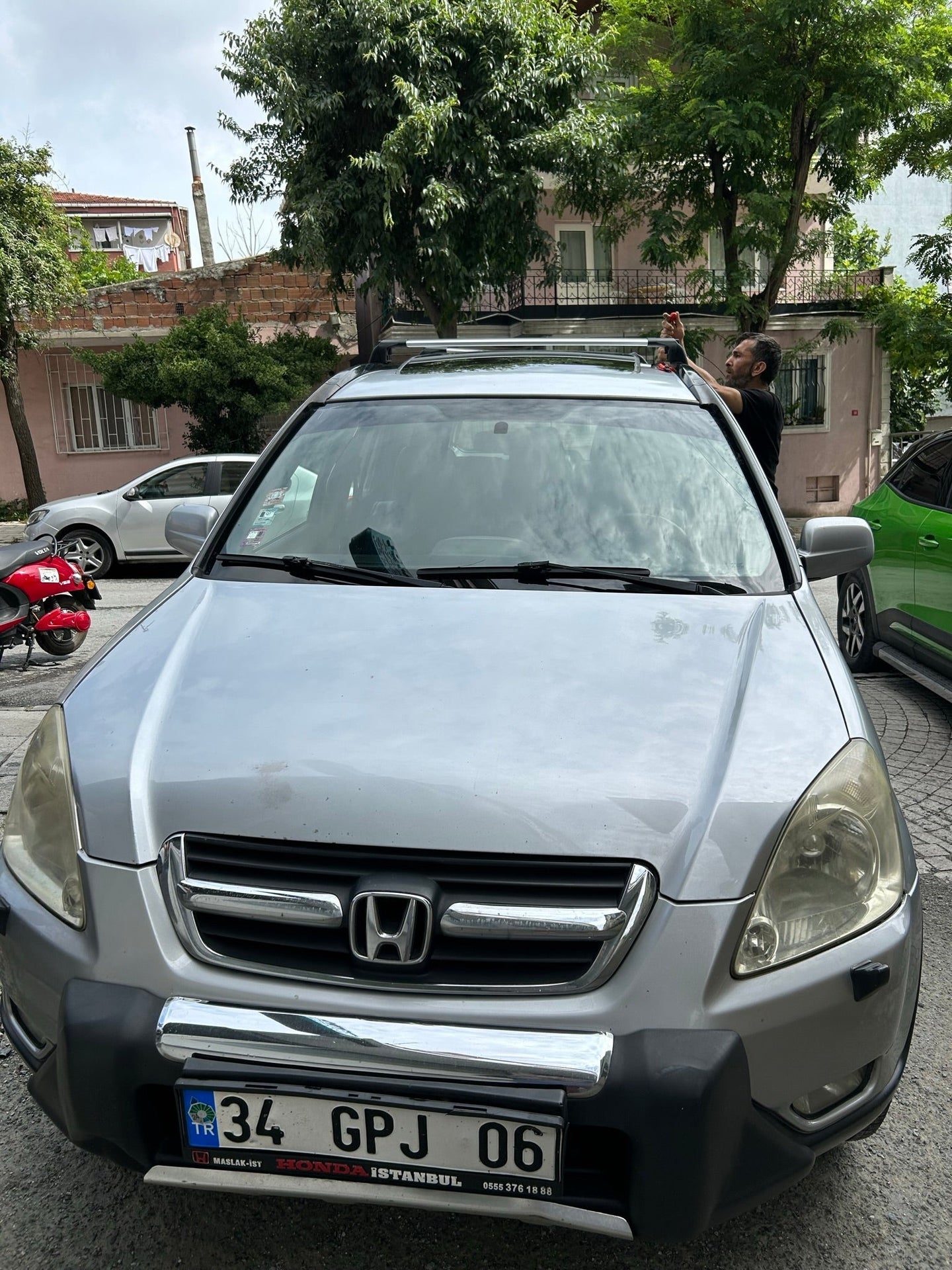 Honda Cr-V Mk2 2002-2006 Portbagaj Taşıyıcı Ara Atkisi - Ara Çubuk Paw Pro 2 Gri