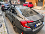 Honda Civic 2017-2021 Oluksuz Üst Tavan Portbagaj Taşıyıcı Ara Atkısı Toros Serisi Pro 4 Gri