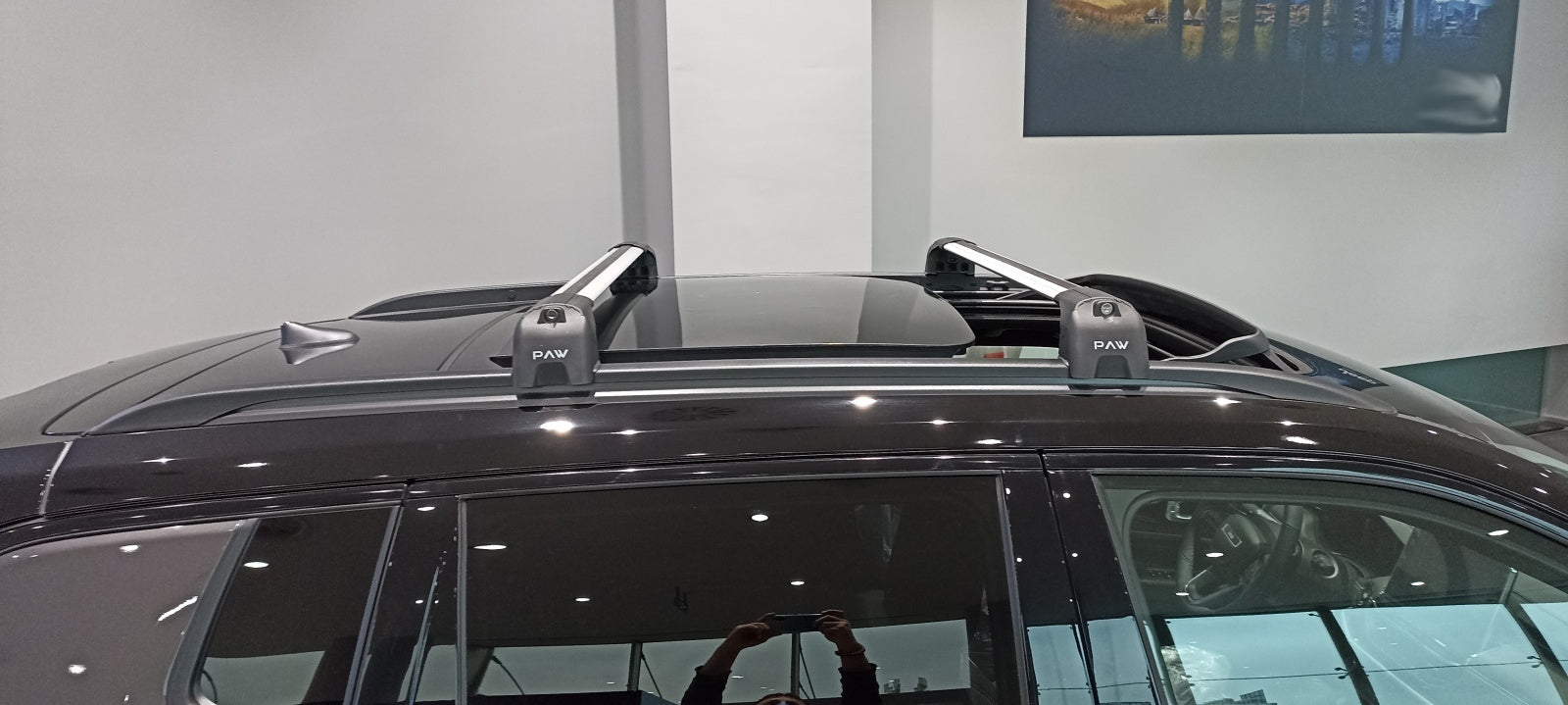 Jeep Compass 2017-2025 Portbagaj Taşıyıcı Ara Atkisi - Ara Çubuk Paw Pro 2 Siyah