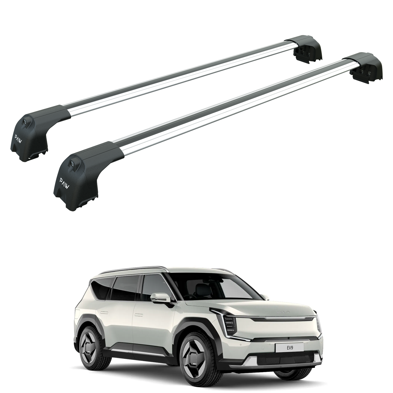Kia Ev9 2023-2025 Portbagaj Taşıyıcı Ara Atkisi - Ara Çubuk Paw Pro 2 Gri