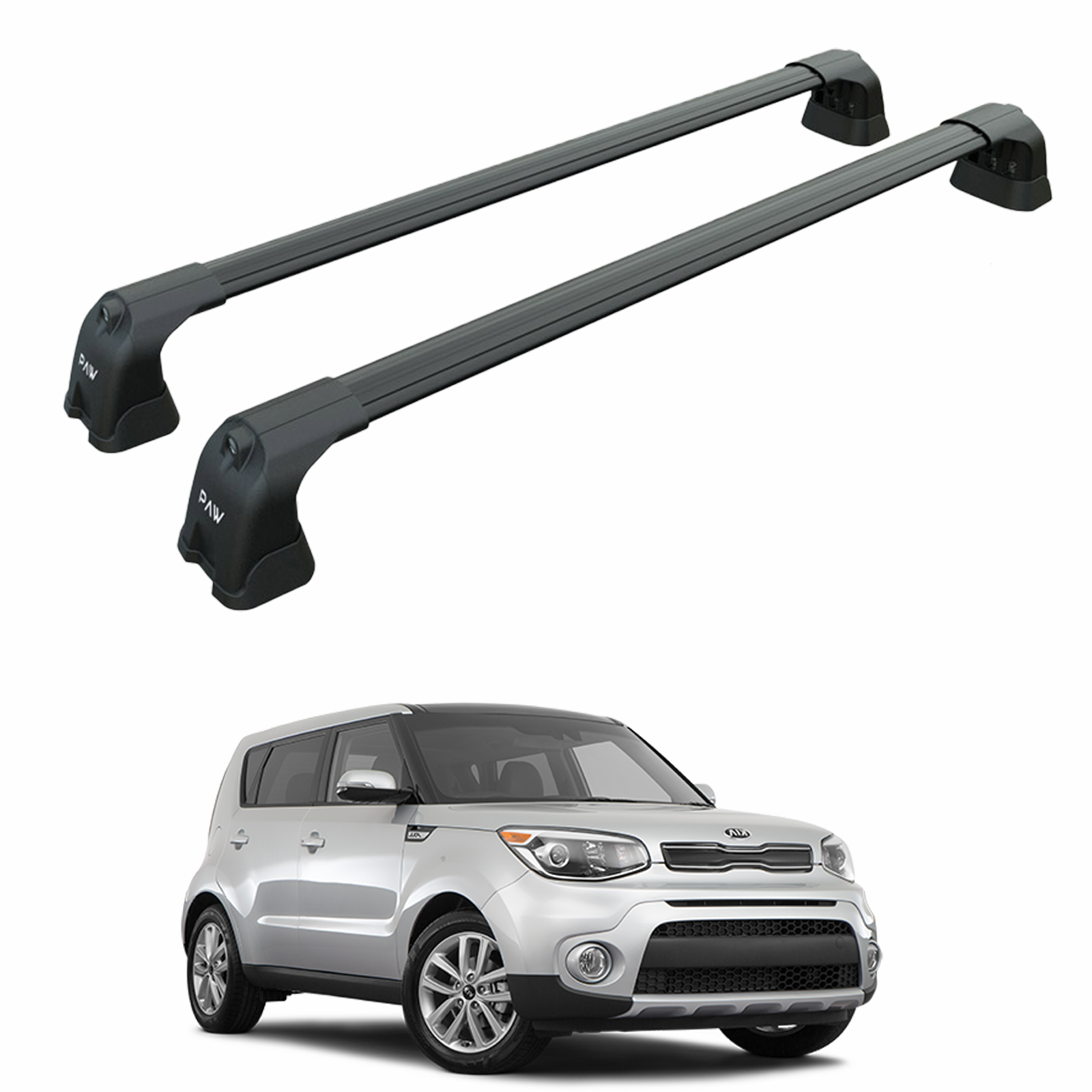 Kia Soul 2011-2019 Portbagaj Taşıyıcı Ara Atkı Aparatı Paw Pro 3 Siyah