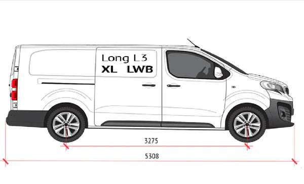 Citroen Jumpy Mk3 2016-2025 Uzun Şase Araç Üstü Alüminyum Tavan Yan Rayları Plus Serisi - Gri