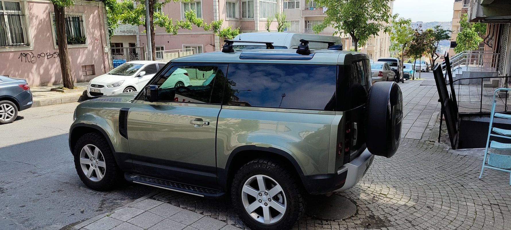 Land Rover Defender 110 2020-2026 Tavan Taşıyıcı Ara Barlar Vidalı Montaj, Toros Fix Pro, Gri