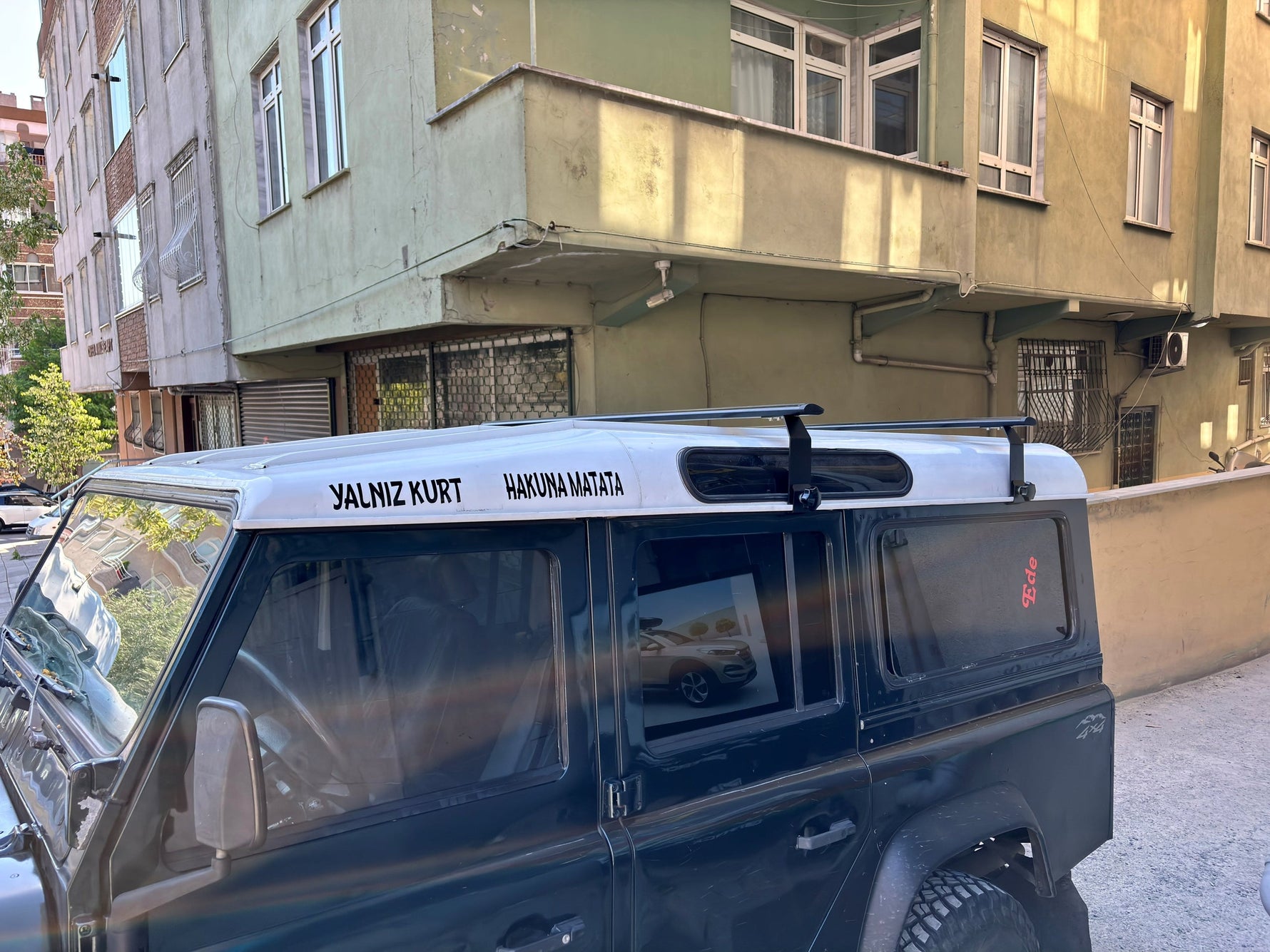 Land Rover Defender 110 1993-2020 Yagmur Oluklu Üst Tavan Taşıyıcı Ara Atkısı Paw Gri