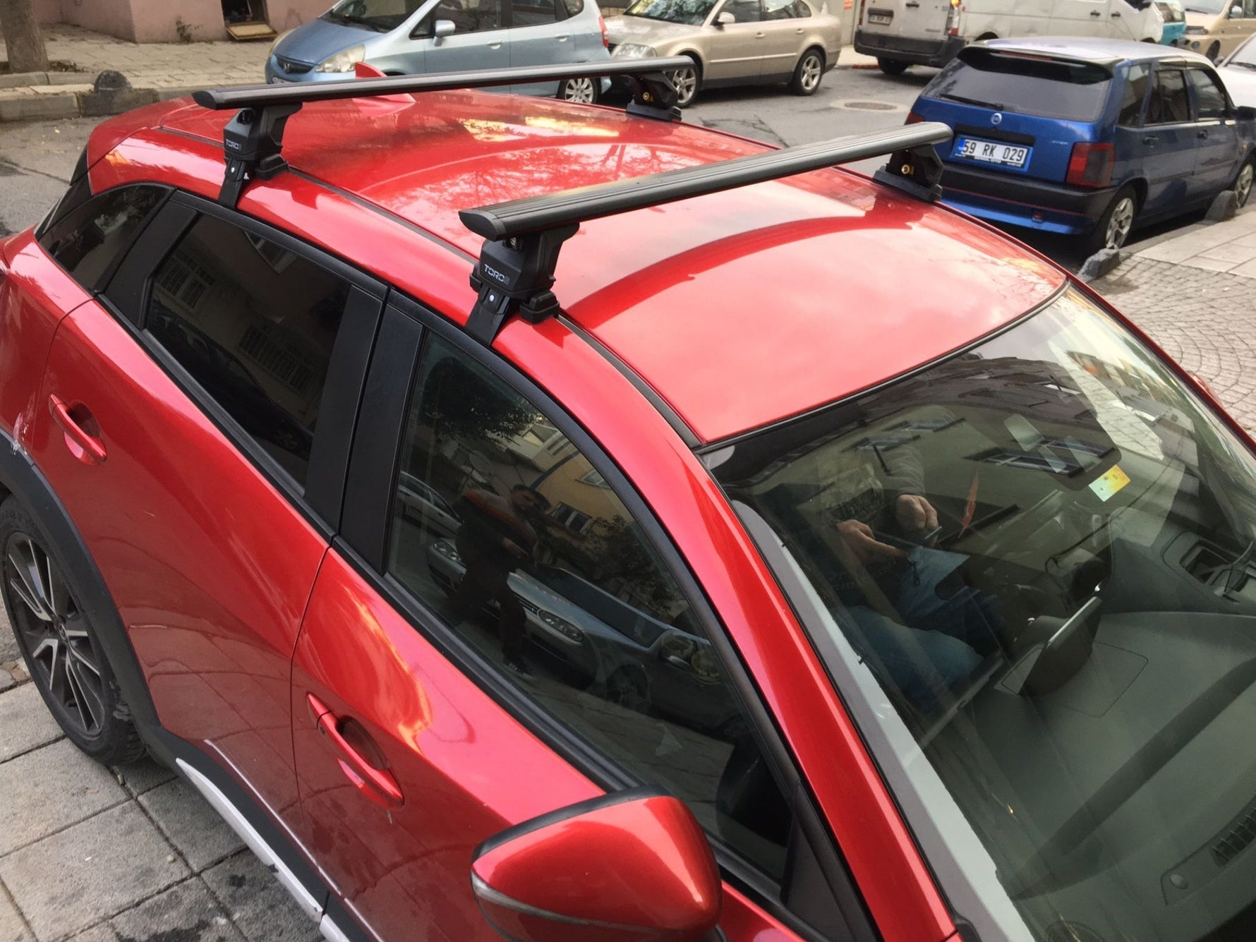 Mazda Cx 30 S 2020-2025 Oluksuz Üst Tavan Portbagaj Taşıyıcı Ara Atkısı Toros Serisi Pro 4 Fix Point Alu Siyah