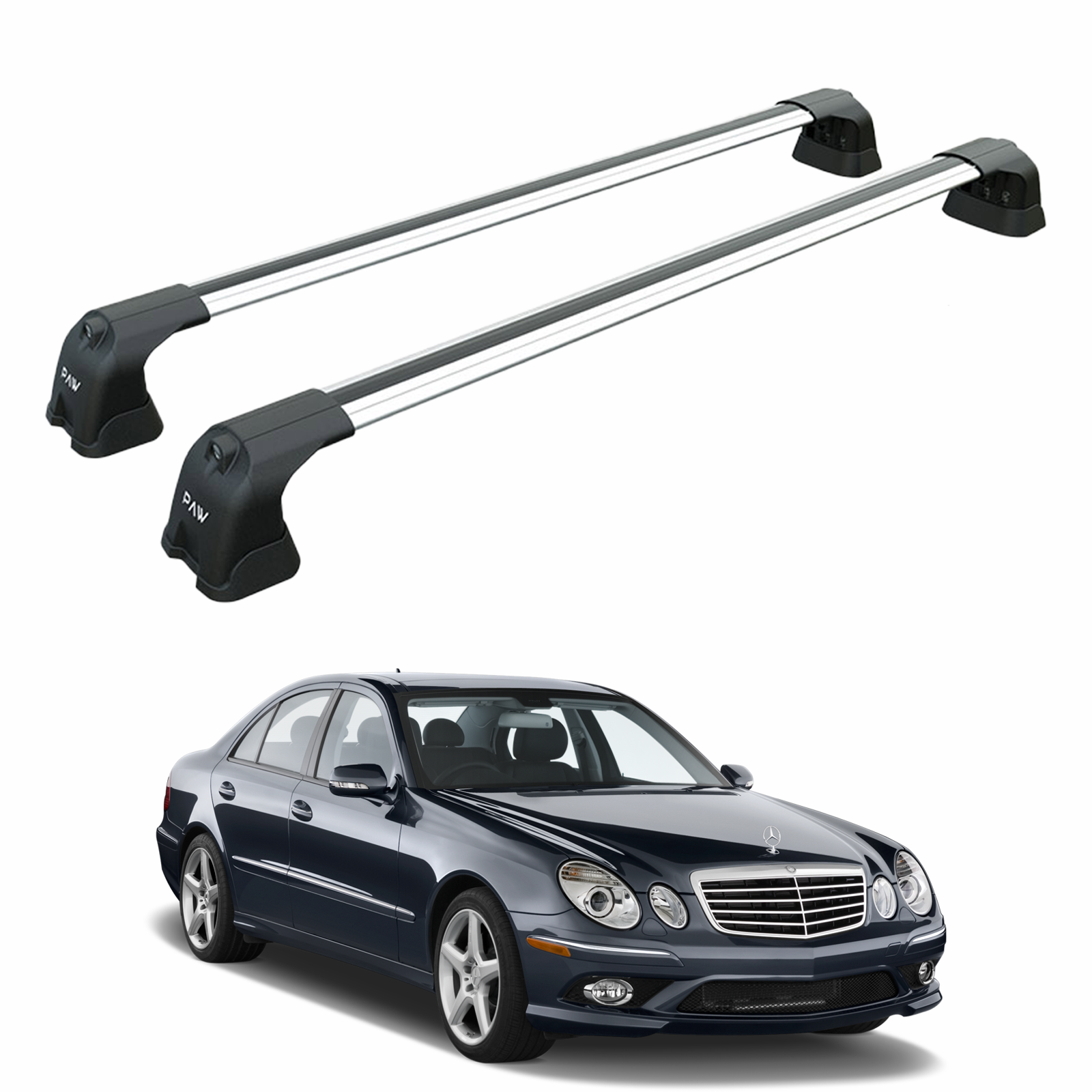 Mercedes E Sedan W211 2002-2010 Portbagaj Taşıyıcı Ara Atkı Aparatı Paw Pro 3 Gri